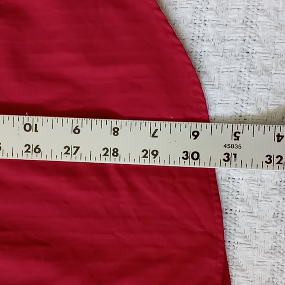 Roundtree & Yorke Men's Long Sleeve Button Down Shirt Fire Engine Red Size Large - Picture 5 of 14